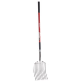 10 Tine Manure Fork Fiberglass Long Handle