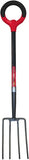 Radius Garden 25311 Pro-Lite Ergonomic Carbon Steel Digging Fork, Red